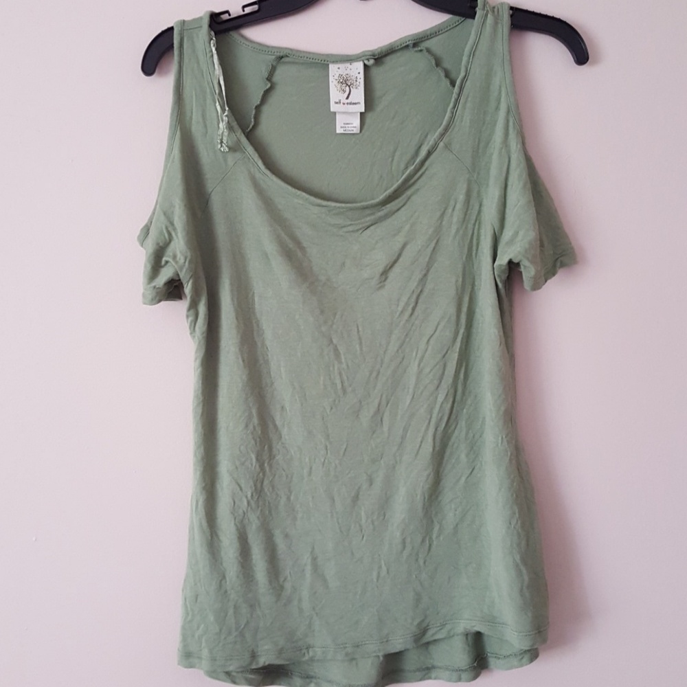 Self Esteem cold shoulder top